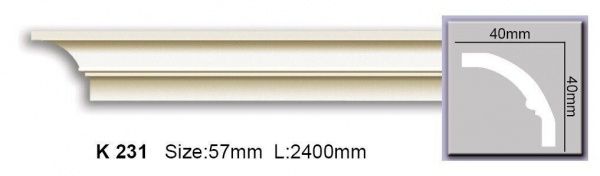 Карниз Harmony K 231 2400x40x40мм 