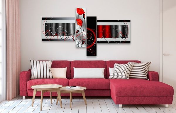 Картина модульная 4 части Абстракция MK121 130x75 см 