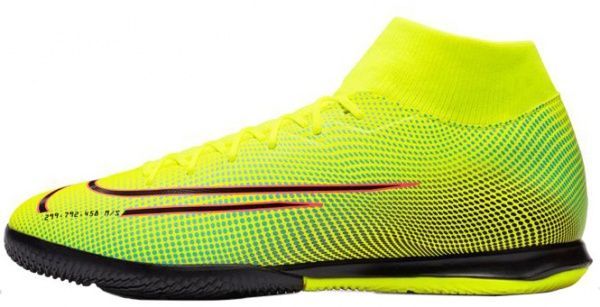 Бутсы Nike SUPERFLY 7 ACADEMY MDS IC BQ5430-703 р. US 9 желтый-салатовый