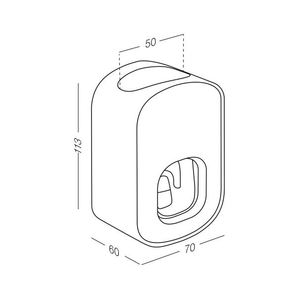 Диспенсер MVM для зубної пасти BP-24 білий із сірим