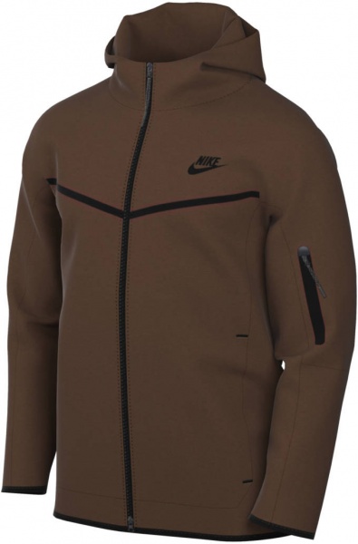 Джемпер Nike M NSW TCH FLC HOODIE FZ WR CU4489-259 р. M коричневий