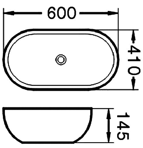 Умивальник Invena Teja CE-09-001 14,5x60x41 см