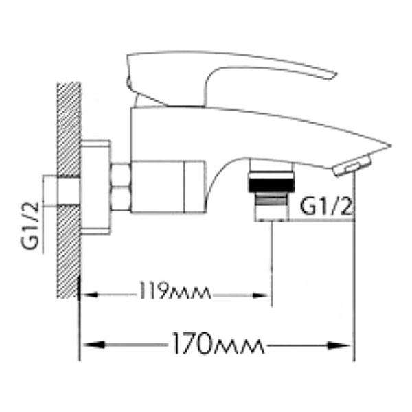 Смеситель для ванны Mixxen Торнадо MXAL0324