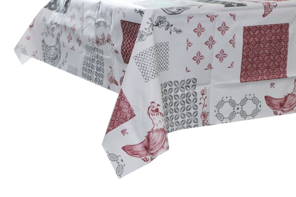 Скатерть Rooster 140x240 см белый с рисунком UP! (Underprice) 