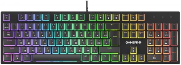Клавіатура ігрова GamePro (MK85B) MK85B Blue Switch RGB black 