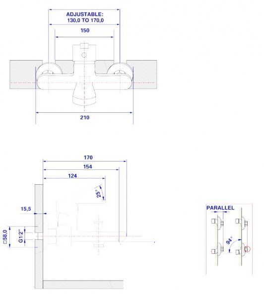 Смеситель для ванны Mixxen Тренд MXTP0463