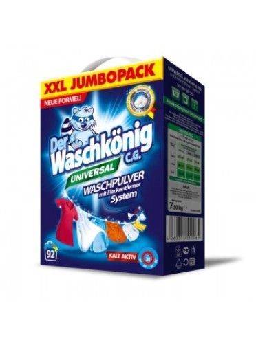 Стиральный порошок для машинной и ручной стирки WASCHKONIG Universal 7,5 кг 