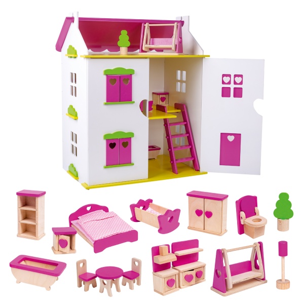 Игрушка деревянная Roter Kafer Домик для куклы RW1010