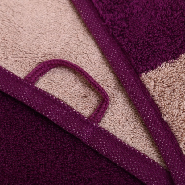 Рушник махровий Doubleface 50x100 см сливовий Cawo 