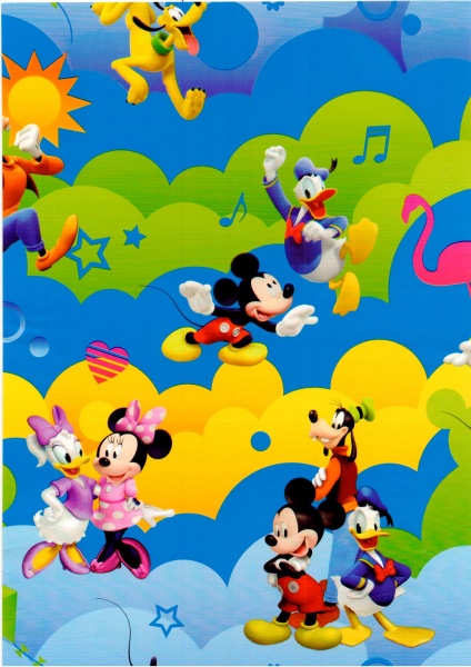 Бумага для упаковки детский 1,5x0,7 м в ассортименте Disney