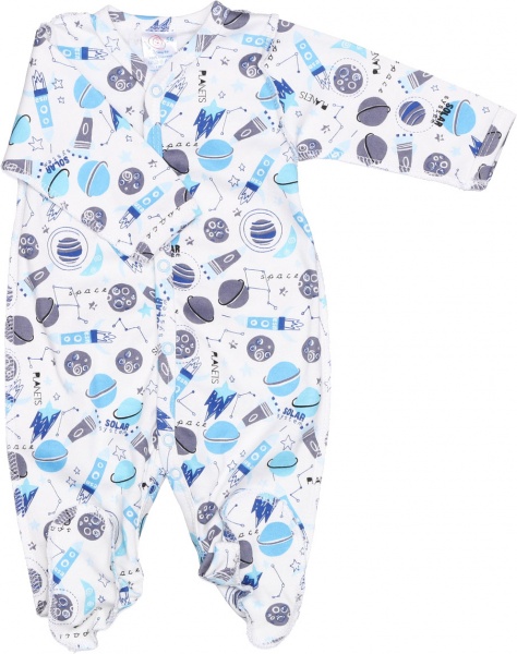 Человечек для мальчика Моя планета Космос Кмб302-1 р.68 разноцветный 