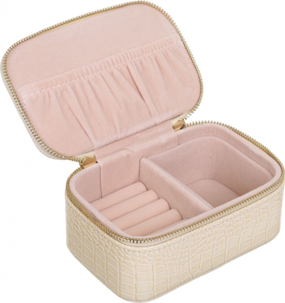 Шкатулка для украшений Royal weave 13х8х5,5 см бежевая