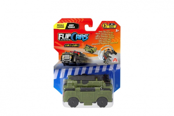 Машинка-трансформер Flip Cars 2 в 1 Ракетоносець і Армійський автомобіль EU463875-16