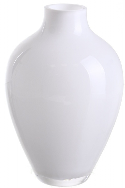 Ваза стеклянная Wrzesniak Glassworks Opal 17 см белая 