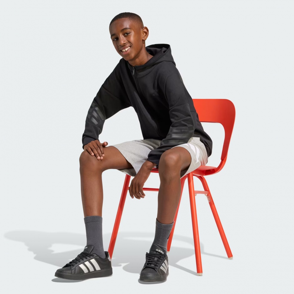 Джемпер Adidas J FI 3S FZ HD BLACK/BLACK KS2577 р.164 черный