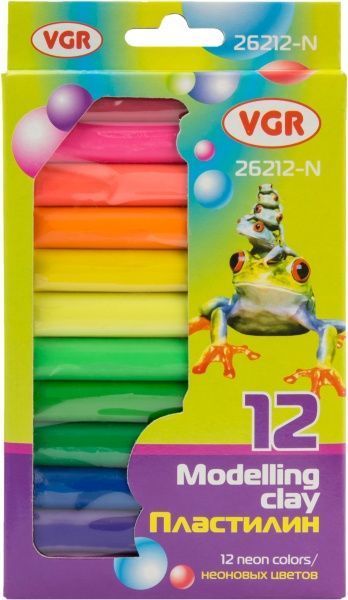 Пластилін 26212-N 12х200 гр VGR