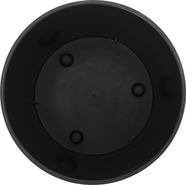 Горшок пластиковый Prosperplast Tubus slim 2 в 1 круглый 15,5л антрацит (74947-433) 