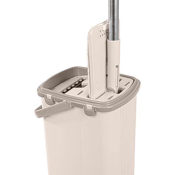 Комплект швабра и ведро с автоматическим отжимом для пола Fiora SuperClean Compact 2 в 1 32 см 