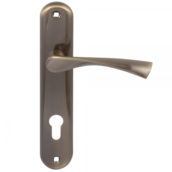 Ручка на планці Bruno Vela циліндровий 85 мм антична латунь лакована