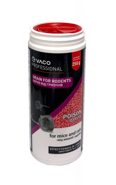 Родентицидное средство от грызунов VACO зерно 250 г DV00139