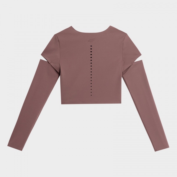 Футболка 4F LONGSLEEVE FNK 4FAW22TFLOF107-80S р.XS коричневий