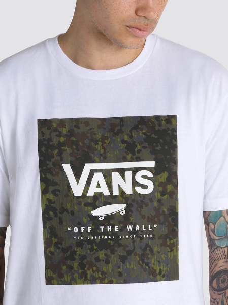 Футболка Vans CLASSIC PRINT BOX VN0A5E7YCB71 р.S белый