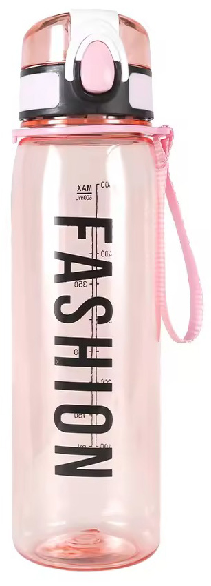 Бутылочка для воды SELIYA 600 мл пластиковая в ассортименте 7918