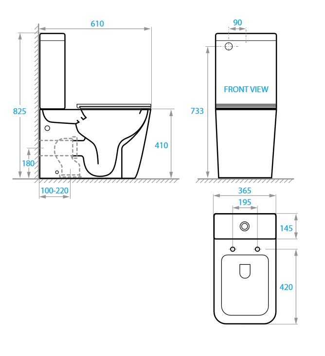Унітаз-компакт Koller Pool KVADRO SMART KR-0610-RQ-C+KR-0610-RQ-T