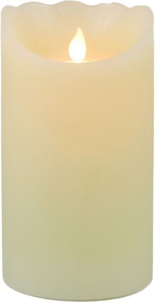 Декорация новогодняя Свеча светодиодная 10х17,5 см кремовый C4785 