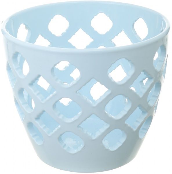 Горшок керамический Ceramika-design ВК-18 ажур круглый 1л небесно-голубой 