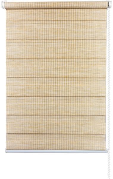 Ролета день-ночь Delfa Бамбук 52x160 см золотой песок 