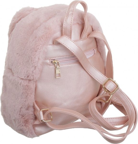 Рюкзак пушистый Soft Touch ушки на магнитах, розовый