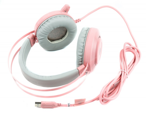 Навушники A4Tech pink (G521 Bloody (Pink)) Hi Fi, 7.1 віртуальний звук, підсвічування 