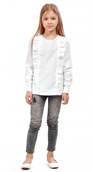 Блуза Эдельвика р.128 белый 81-21/09 