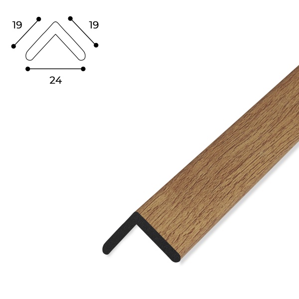 Куточок MARCO decor 1919-122-К коричневе дерево 19х19х2900 мм