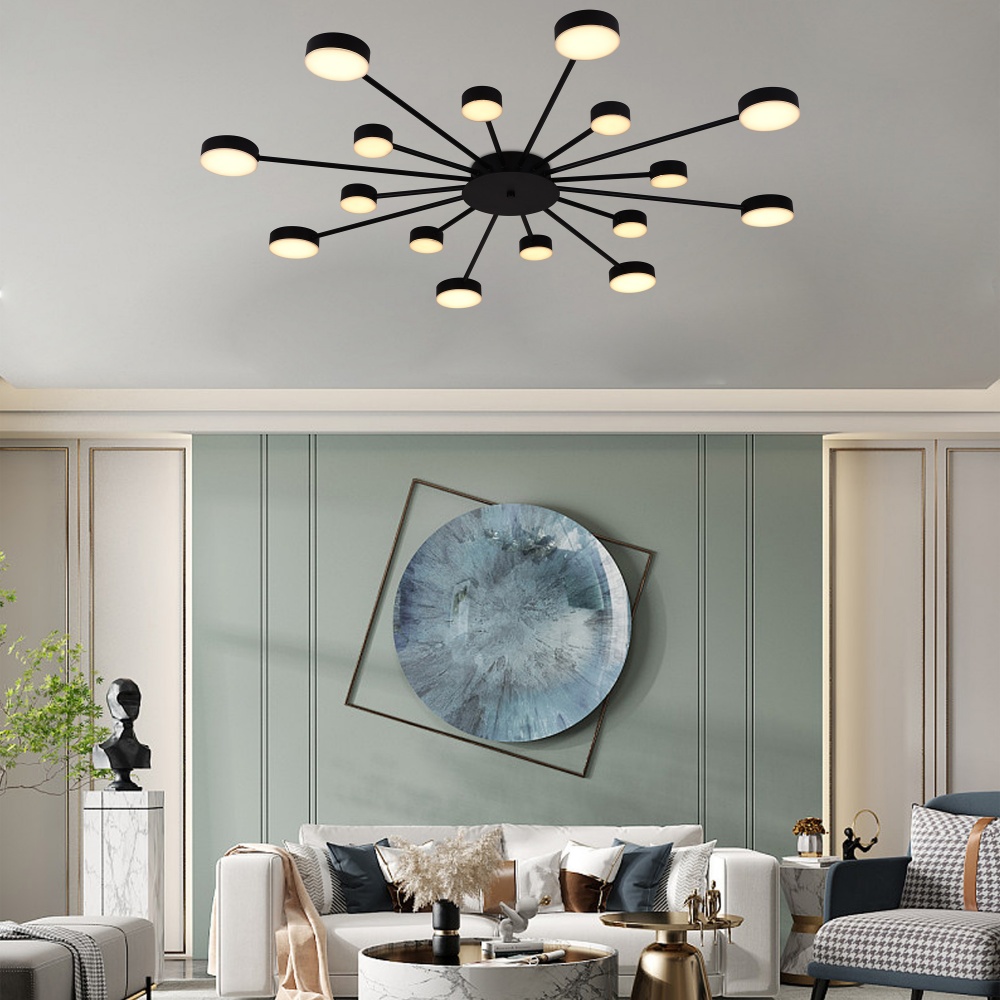 Люстра Miorro LED Foresta 16x6,3 Вт LED-модуль черный 51-313-005