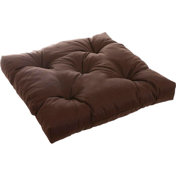 Подушка INDIGO стеганая коричневая 45х45х8см