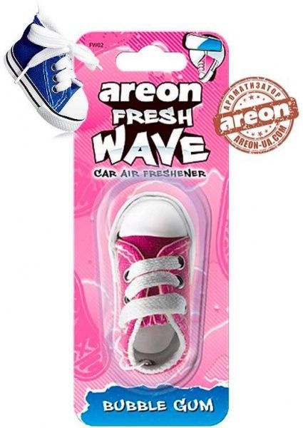 Ароматизатор підвісний АРЕОН Фреш Вейв (кеди) Бабл гам