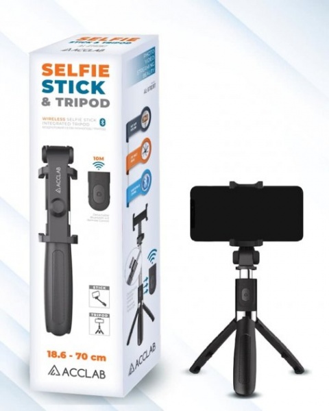 Селфі-монопод Acclab AL-ST02BT black 