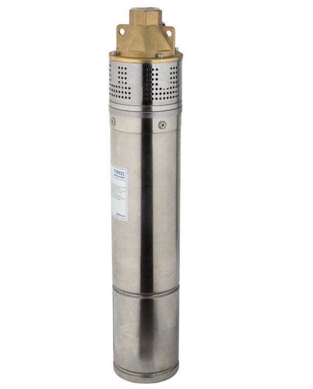 Насос вихревой Wetron 0.75кВт H 58(34)м Q 45(20)л/мин Ø96мм 10м кабеля 778331