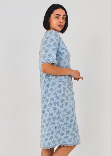 Ночная рубашка Roksana Verona 820/16079 р.XXL голубой