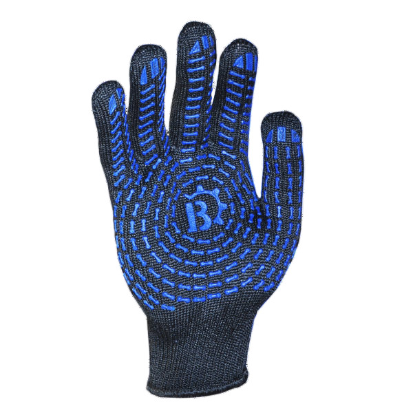 Перчатки MASTER BOB черные с покрытием ПВХ точка XL (10) MB 667