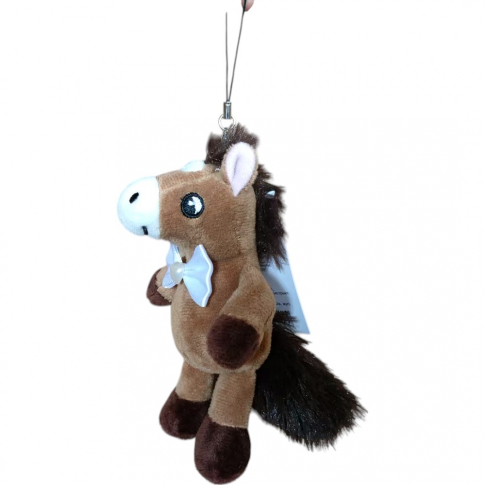 Сувенир текстильный Leo Arts & Crafts лошадка с бантиком в ассортименте (LEO24-1026A-F/10CM) 10 см