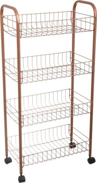 Этажерка 4-х уровневая COPPER 860x410x260 мм медный 