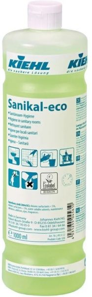 Миючий засіб для прибирання санітарних приміщень 1 л Sanikal eco Kiehl 