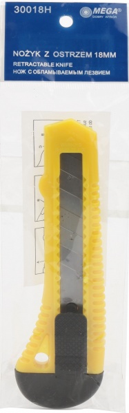 Нож канцелярский Mega 30018H