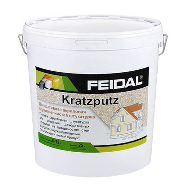 Штукатурка Feidal Kratzputz 1.5 мм 25 кг