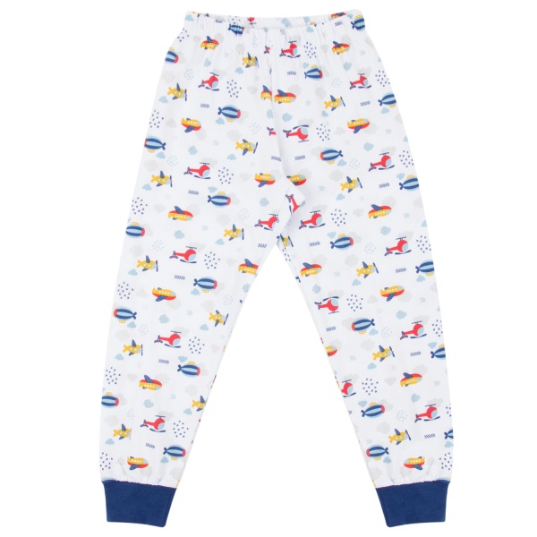 Піжама дитяча для хлопчиків Funtime Літак р.92 білий із принтом 