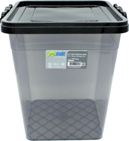 Контейнер із кришкою Asude Plastic ASD151-F 5 л 225x195x210 мм