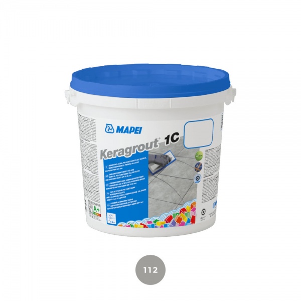 Фуга Mapei полиуретановая полимерная на водной основе Keragrout 1C 5 кг ведро титан 